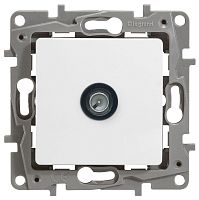 Розетка TV ETIKA, проходная, белый | код. 672263 | Legrand