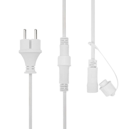 Гирлянда "Белт Лайт" 10м шаг 50см 20 подвесных патронов 550Вт IP44 провод каучук бел. Neon-Night 331-336 фото 3