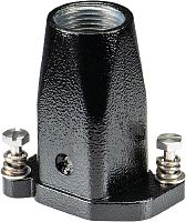 Крышка на кабель, разъема REVOS, Size MINI, винтовая фиксация разъемного соединения, 1 отверстие с резьбой для кабельных вводов M20x1,5, с верхним расположением, материал корпуса: цинковый сплав | код 76.452.0736.1 | Wieland