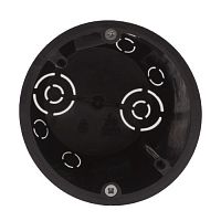 Коробка установочная KUP-73-73-m-black для полых стен саморезы металлические лапки черная IP20 | код Б0052725 | ЭРА