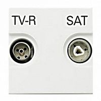Розетка TV-FM-SAT ZENIT, одиночная, серебристый | код. N2251.3 PL | ABB