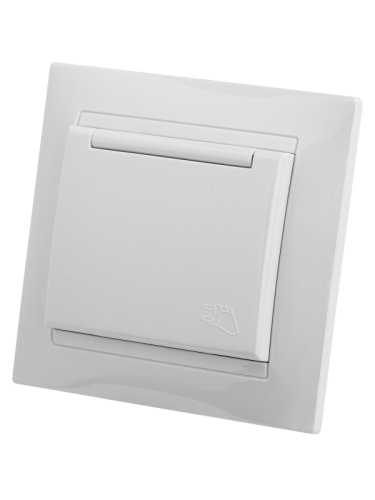 Розетка 2П+З 16А 250В IP44 с крышкой белая Лама TDM | код SQ1815-0026 | TDM