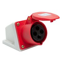 Розетка стационарная AM-124 32A 380V~415V 3P+E IP44 (ANDELI) | код ADL13-017| ANDELI