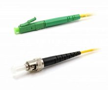 Патч-корд оптический LANMASTER, LSZH, симплексный, LC/APC-ST/UPC, SM OS2, 0.5 м | код LAN-LC-ST/SAU-0.5 | LANMASTER