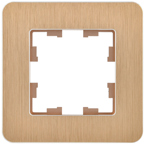 BRITE Рамка 1-мест. РУ-1-1-Бр металл шамп. RE AL IEK | код BR-M12-M-21-K37 | IEK фото 5