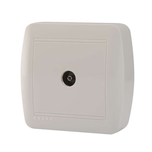 Демет Розетка ТВ оконечная белый | код 711-0200-130 | LEZARD