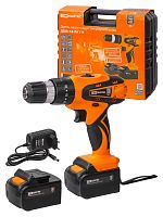 Дрель-шуруповерт акк. ДША-18-ЛК1-У 18 В, 2 А*ч Li-Ion 2 шт, 32 Нм, 0-1400 об/мин, кейс, Рубин TDM | код SQ1030-0205 | TDM