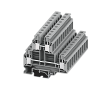 310921 Клемма UKD 4-контактная винтовая 2-уровневая, сеч. 10мм2, сер., шт | код 310921 | SUPU