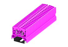 254379 Клемма TB 1-1 проходная на DIN-рейку SP35, фронт.подключение, сеч. 2.5мм2, розов., шт | код 254379 | SUPU