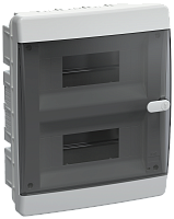 UNION Compact Корпус пласт. ЩРВ-П-18 IP41 черн. пр. дв. IEK | код UIC-KP12-V-18-41-K01 | IEK