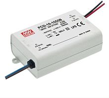 Источник питания AC-DC, 16,8Вт, стабилизатор тока, вход 180…295В AC, выход 1400мА/8-12В, ККМ, изоляция 3750В AC, в кожухе84х57х29.5мм, -30…+60С, возможность подключения диммера на входе | код PCD-16-1400B | MeanWell