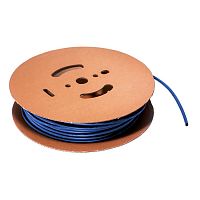 Термоусадочная трубка без клеевого слоя RUICHI, коэффициент усадки 2:1, катушка 50 м, диаметр 25 мм, синяя | код 60730 | Ruichi