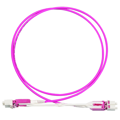 Патч-корд оптический дуплексный, LC-LC, для панелей высокой плотности, OM4, LSZH, 5.0 м, розовый | код LAN-2LC-2LC/OM4H-5.0 | LANMASTER Патч-корд оптический дуплексный, LC-LC, для панелей высокой плотности, OM4, LSZH, 5.0 м, розовый | код LAN-2LC-2LC/OM4H-5.0 | LANMASTER