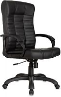Кресло руководителя Бюрократ KB-10 черный эко.кожа крестов. пластик | код 1004341 | БЮРОКРАТ