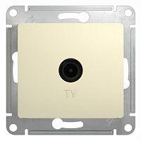 Розетка TV GLOSSA, проходная, бежевый | код. GSL000292 | Schneider Electric