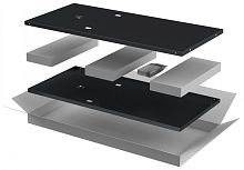 ITK LINEA E Компл. стенок боковых 800мм шкафа 24U чер. | код LE05-24UX8-X | ITK by IEK