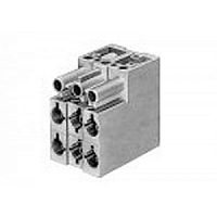 Распределительный блок, 3 полюса, 1 вход / 5 выходов, номинальное напряжение: 250V, номинальный ток: 16A, цвет: белый, серия gesis ST18/3 | код 93.030.5058.0 | Wieland