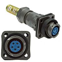 Разъём быстроразъёмный SZC FQ14-5pin ZPK-8, 5-и контактный | код 107053 | SZC