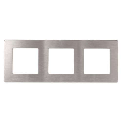 Рамка 3-м 12-5103-03 сатин алюм. | код Б0052521 | Эра