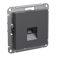 Розетка компьютерная AtlasDesign RJ45 кат.5E механизм базальт | код ATN001483 | Systeme Electric