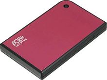 Внешний корпус для HDD/SSD AgeStar 3UB2A14 SATA II USB3.0 пластик/алюминий красный 2.5 | код 865269 | AgeStar