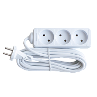 Удлинитель 3N-5-SMART трехместный 6А 5м 8235 IN HOME | код 4690612010304 | IN HOME