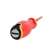 Отвертка диэлектрическая шлицевая 6.5х150 серия СЛИМ для работ под напряжением до 1000 В | код 103005 | КВТ