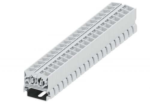 254383 Клемма TB 2-2 проходная на DIN-рейку SP35, фронт.подключение, сеч. 2.5мм2, светл-серая, шт | код 254383 | SUPU 254383 Клемма TB 2-2 проходная на DIN-рейку SP35, фронт.подключение, сеч. 2.5мм2, светл-серая, шт | код 254383 | SUPU