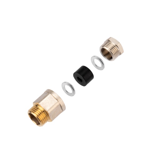 Сальник REXANT с резьбой 1/2 для ввода кабеля в трубу, никелированная латунь | код 51-0610-3 | REXANT Сальник REXANT с резьбой 1/2 для ввода кабеля в трубу, никелированная латунь | код 51-0610-3 | REXANT