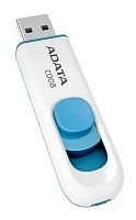Флеш Диск A-Data 16GB Classic C008 AC008-16G-RWE USB2.0 белый/синий | код 588374 | A-DATA