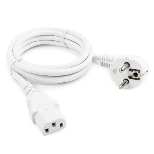 Шнур питания C13-Schuko угловая, 3х0.75, 220В, 10А, белый, 1.8 метра | код LAN-PP13/SHA-1.8-WH | LANMASTER Шнур питания C13-Schuko угловая, 3х0.75, 220В, 10А, белый, 1.8 метра | код LAN-PP13/SHA-1.8-WH | LANMASTER