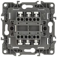 Переключатель Серия 12 12-1112-04 перекрёстный двойной, 10АХ-250В, шампань | код Б0065322 | ЭРА