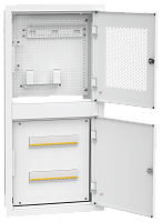 ITK LINEA R встр. двухсек. 1 ком. 400х850мм дв. мет. белый | код LR16-4H81-M-FR1 | ITK by IEK