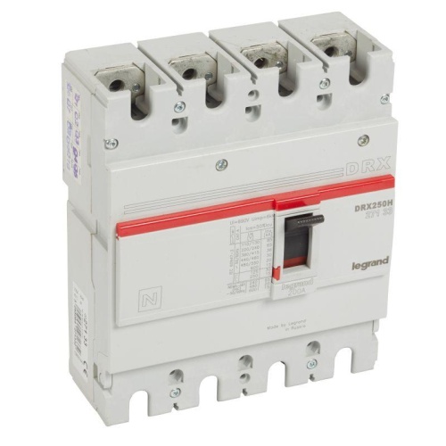 Выключатель автоматический DRX250 термомагнитный 200A 4П 36кА | код 27133 | Legrand Выключатель автоматический DRX250 термомагнитный 200A 4П 36кА | код 27133 | Legrand