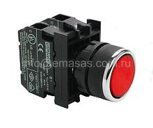 Кнопка с блоком подсветки красная B232DK | код B232DK | EMAS