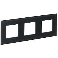 SKANDY Рамка 3-мест. SK-F23G стекло граф. IEK | код SK-M32-G-K53 | IEK