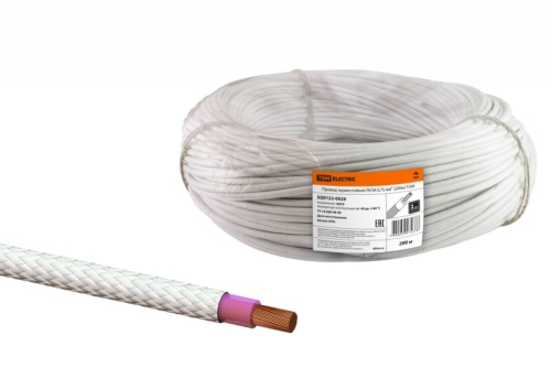 Провод термостойкий РКГМ 0.75 мм (бухта 200м) ТРТС | код SQ0122-0029 | РЭМЗ ТМ Провод термостойкий РКГМ 0.75 мм (бухта 200м) ТРТС | код SQ0122-0029 | РЭМЗ ТМ