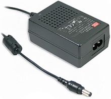 Адаптер настольный, AC-DC, медицинский, 31.5Вт, вход 80...264B AC 47...63 Гц, 113...370B DC, выход 9B/4A, изоляция 4000В AC, 79x54x33мм, -25...+60С, сетевой разъём IEC320-C8, выходной разъем 11, диам. 5.5х2.1мм | код GSM36B09-P1J | MeanWell