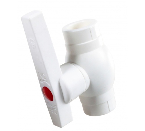 Кран шаровой 20 мм Optima металл. шар полипропиленовый PPR белый (VALF 10145020) | код 00000016288 | Valfex Кран шаровой 20 мм Optima металл. шар полипропиленовый PPR белый (VALF 10145020) | код 00000016288 | Valfex