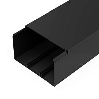 Кабель-канал черный 2-й замок в п/э 100х60 мм (8 м/уп) Промрукав | код PR03.0222 | ПРОМРУКАВ