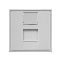 Панель лицевая 1 порт (45х45 Keystone шторка) (DIY упак.) | код 10-0304-1 | SUPRLAN