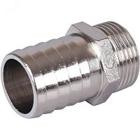 Штуцер НР никелированный 3/4'x25 | код SFT-0067-003425 | STOUT