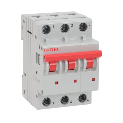 Авт. выкл. модульный YON MD63 3P 2А D 6kA | код MD63-3D2-6 | DKC Авт. выкл. модульный YON MD63 3P 2А D 6kA | код MD63-3D2-6 | DKC