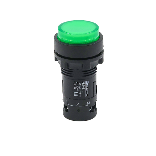 Кнопка зеленая выступающая с подсветкой, 1NO, 24V AC/DC, IP54, пластик MTB7-EW33611 | код 132721 | MEYERTEC Кнопка зеленая выступающая с подсветкой, 1NO, 24V AC/DC, IP54, пластик MTB7-EW33611 | код 132721 | MEYERTEC