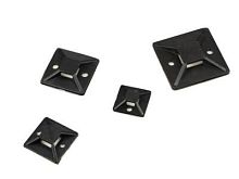 Площадка самоклеющаяся 40x40 под хомуты-черный HLT | код 084-07-77 | HLT