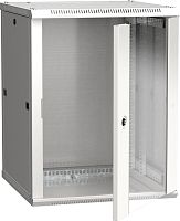 ITK Шкаф настенный LINEA W 12U 600х600мм дверь стекло RAL 7035 | код LWR3-12U66-GF | IEK