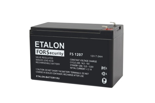 Аккумулятор FS+ 12В 7Ач (FS 1207+) | код. 100-12/007S+ | Etalon battery Аккумулятор FS+ 12В 7Ач (FS 1207+) | код. 100-12/007S+ | Etalon battery