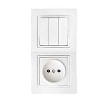 Беларусь Блок скрыт 3-х клвыкл+1местн роз | код 3В-РЦ-728 | БелТИЗ