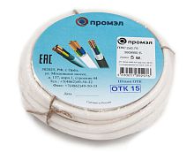 Провод ПВС 2х0.75 Б (бухта 5м) (шт) | Код. 13321440 | ПромЭл