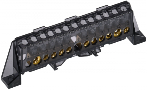 TEKFOR Шина N ноль в комб. изол. Стойка 8х12-5+6-Ч IEK | код TF-NN20-56-DP-K02 | IEK TEKFOR Шина N ноль в комб. изол. Стойка 8х12-5+6-Ч IEK | код TF-NN20-56-DP-K02 | IEK